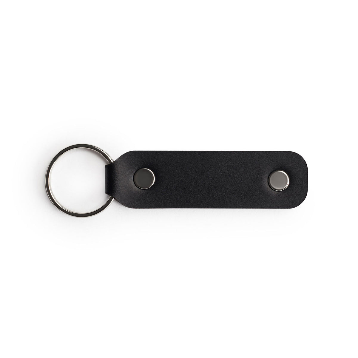 Black full-grain leather keyring — personalised gift — CarveOn, made in Ireland#Color_Black