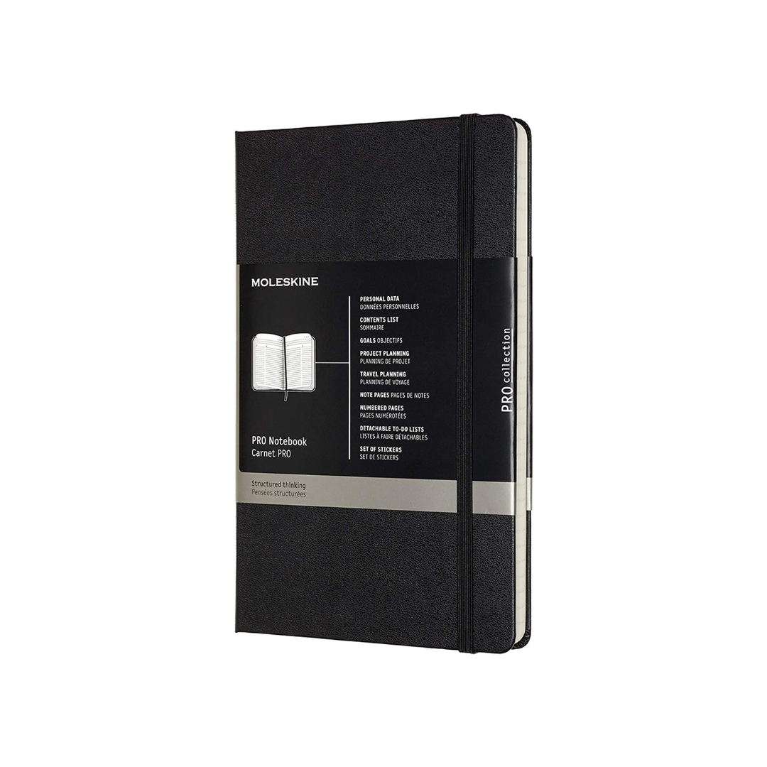 The Pro (130 x 210mm) Moleskine notebook with leather cover and pen — personalised gift — CarveOn, made in Ireland #Notebook Type_The Pro (130 x 210mm)