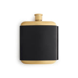 Leather Bound Gold-Plated Hip Flask