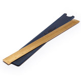 Solid Brass 30cm Ruler & Leather Sheath