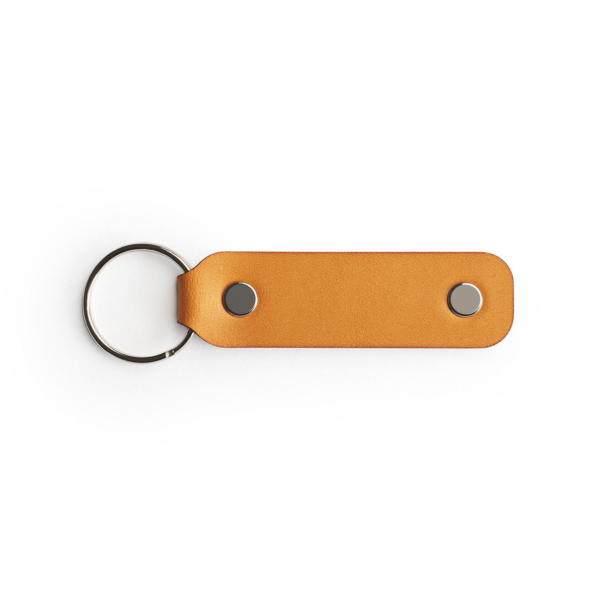 Tan full-grain leather keyring — personalised gift — CarveOn, made in Ireland#Color_Tan