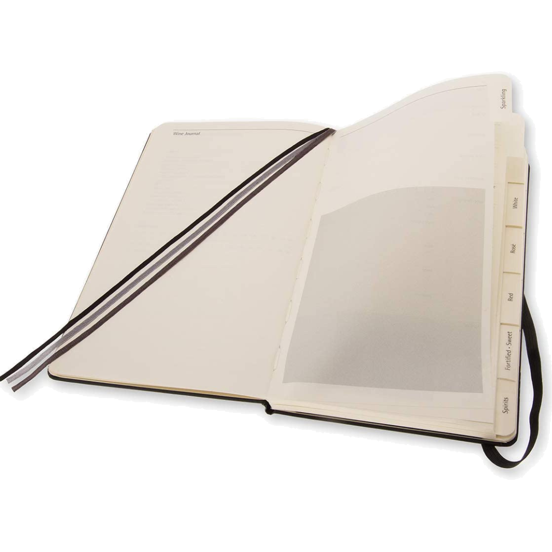 Moleskine wine journal interior pages — personalised gift — CarveOn, made in Ireland