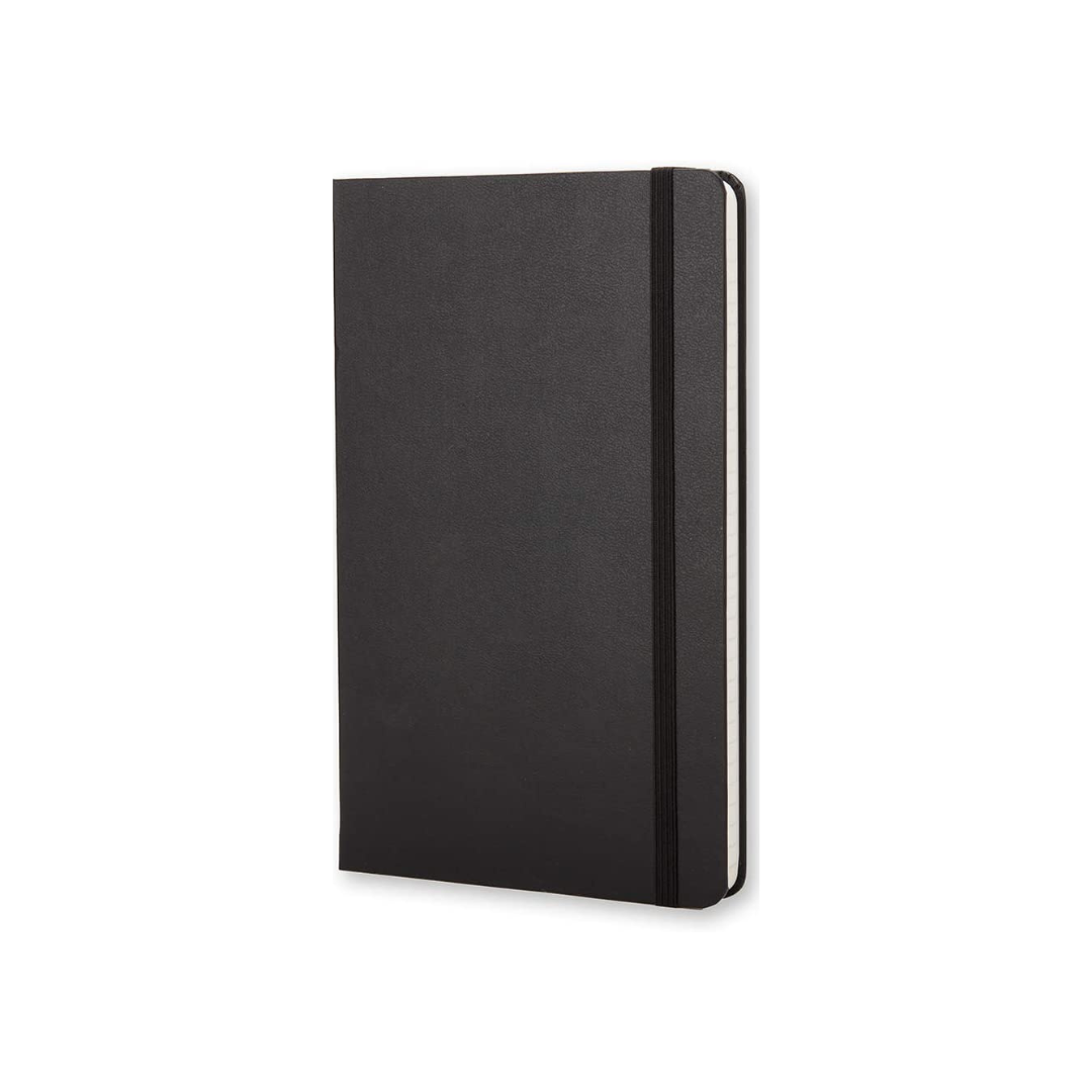 Moleskine notebook with leather cover and pen — personalised gift — CarveOn, made in Ireland #Notebook Type_The Classic Ruled (130 x 210mm)