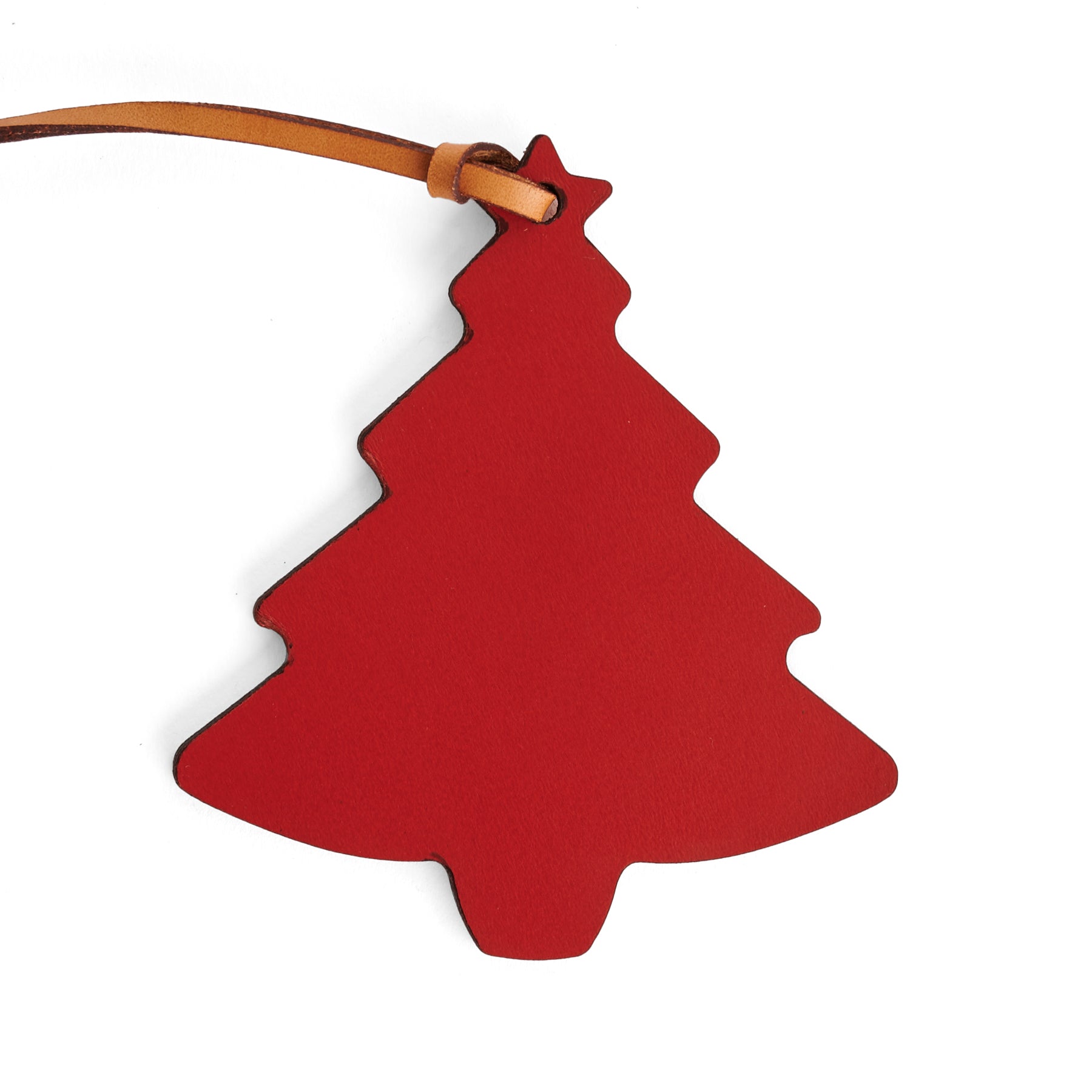 Red leather desk accessory — personalised gift — CarveOn, made in Ireland#Color_Red