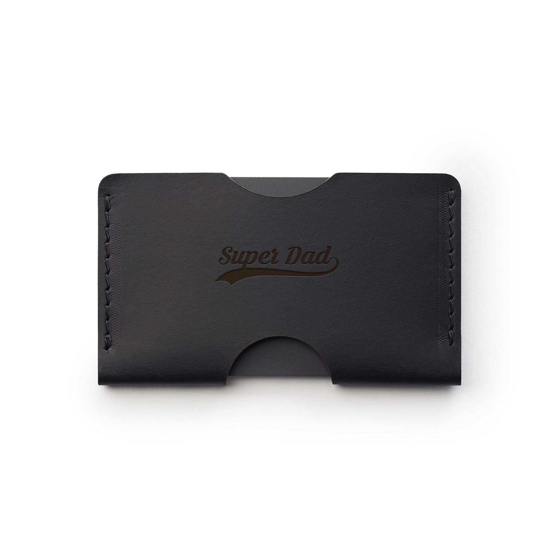 Full-grain leather landscape card holder — personalised — CarveOn, made in Ireland#Color_Hidden