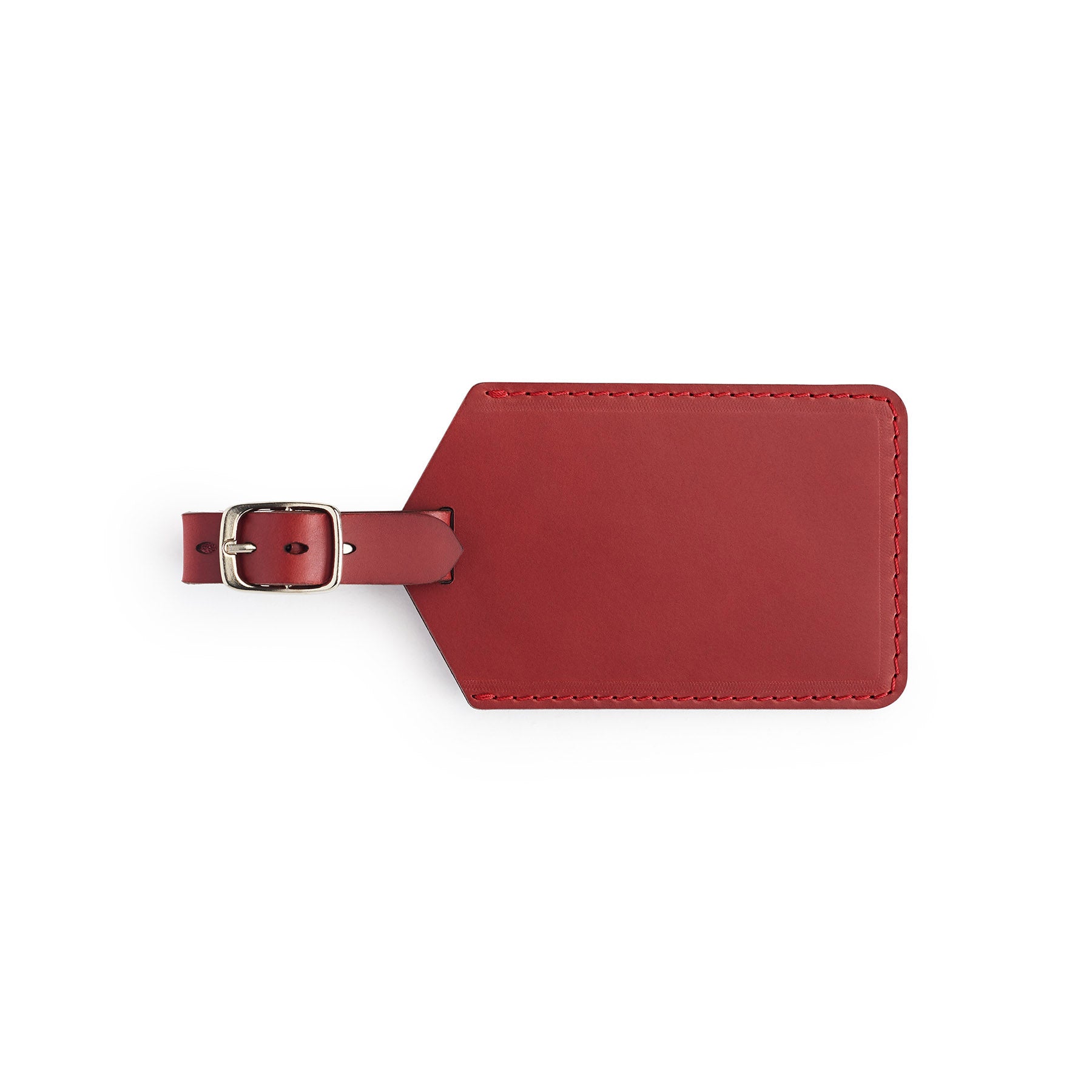 Burgundy leather golf bag tag, flat lay — personalised golf gift — CarveOn, handmade in Ireland#Color_Burgundy