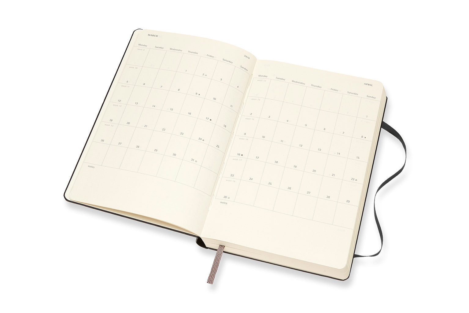 Moleskine notebook with leather cover and pen — personalised gift — CarveOn, made in Ireland