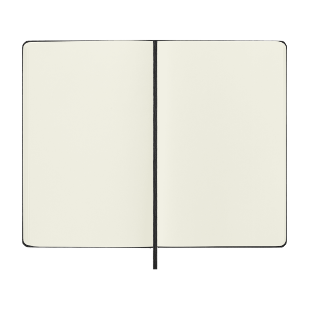 Moleskine notebook with leather cover and pen — personalised gift — CarveOn, made in Ireland #Notebook Type_The Classic Plain (130 x 210mm)