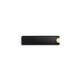 Solid Brass 15cm Ruler & Leather Sheath