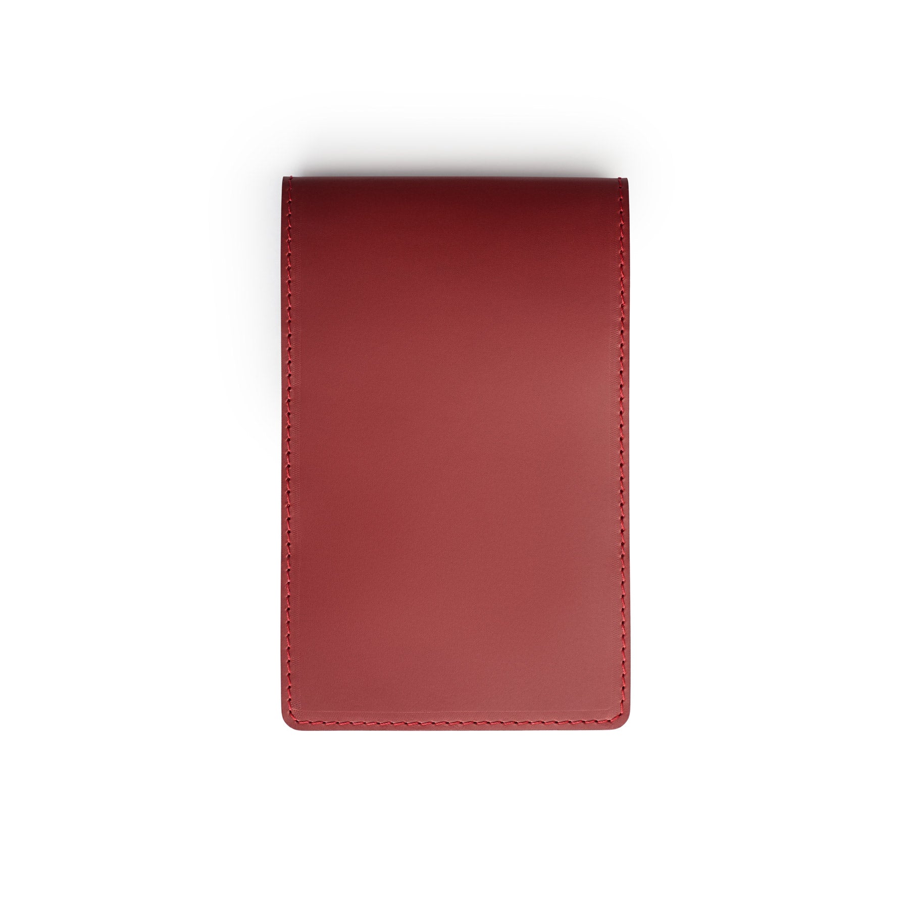 Burgundy leather yardage book cover, flat lay — personalised golf gift — CarveOn, handmade in Ireland#Color_Burgundy