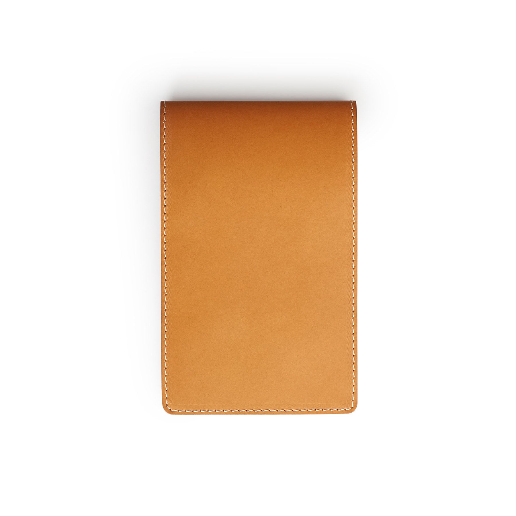Tan leather yardage book cover, flat lay — personalised golf gift — CarveOn, handmade in Ireland#Color_Tan