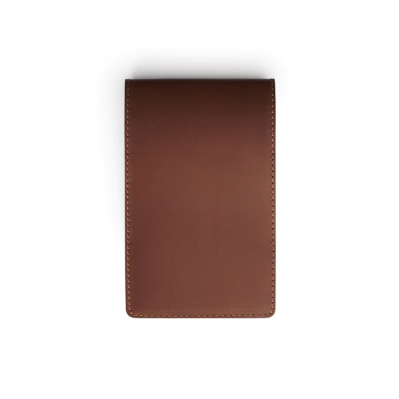 Dark Brown leather yardage book cover — personalised golf gift — CarveOn, handmade in Ireland#Color_Dark Brown